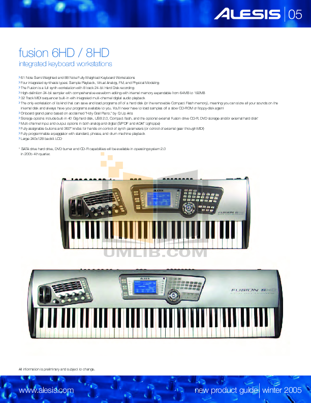 Download free pdf for Alesis Sumo 300 Music Keyboard manual